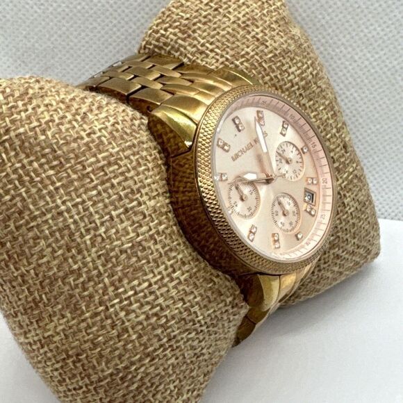 Michael Kors Ritz MK6077 Women\'s Rose Gold Analog Dial Quartz Wrist Watch JNA295 main image 6